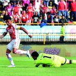 Santa Fe le quitó el invicto a La Equidad al ganarle 0-1. Foto Dimayor