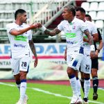 Transcurridos 11 minutos de partido, el dueño de casa se puso en ventaja con una espectacular anotación de Dayro Moreno. Foto Dimayor