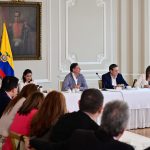 El Presidente Gustavo Petro se reunió este jueves en la Casa de Nariño con los miembros de la bancada del Partido Conservador en el Congreso, para tratar temas de la agenda legislativa. Foto Cristian Garavito/Presidencia