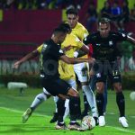 Once Caldas sacó la garra ante el 'leopardo': Triunfo blanco en el arranque de la fecha 7.Foto Dimayor