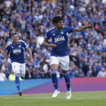 Juan Carlos Pereira celebra su anotación ante el Deportivo Cali  Twitter @Millosfcoficial