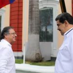 Presidentes Gustavo Petro y Nicolás Maduro reunidos en Venezuela. Foto Cortesía Ministerio de Comunicación e Información de Venezuela