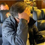 Gustavo Petro en avión presidencial. Foto Presidencia