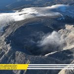 Sigue la Actividad en el Nevado del Ruiz.Foto servicio Geológico colombiano