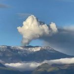 Volcán Nevado del Ruiz cenizas Foto Alerta Tolima