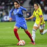 La Selección Colombia Femenina perdió 5-2 con Francia en el Stade Gabriel Montpied en Clermont-Ferrand, duelo preparativo para el Mundial de Australia - Nueva Zelanda Foto @equipedefranceF