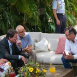Reunión del presidente Petro con el senador republicano William Hagerty, del comité de relaciones exteriores, estableciendo la primeras bases de una gran Alianza por el progreso de las Américas Foto @petrogustavo
