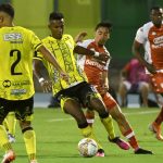 Alianza Petrolera derrotó 3-1 en el cierre de la jornada dominical a Independiente Santa Fe.Foto Dimayor