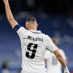 Gol inicial a cargo del delantero francés Karim Benzemá al minuto 21 de la primera mitad..Foto REAL MADRID