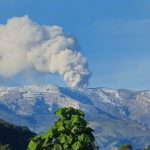 Volcán Nevado del Ruiz. Foto Servicio Geológico Colombiano