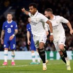 Un doblete del brasileño Rodrygo Silva en los minutos 58 y 80 instaló a los españoles en las semifinales de la Champions .Foto Real Madrid