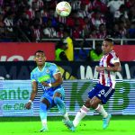 El cuadro barranquillero derrotó 1-0 a Jaguares y llegó a 21 puntos en la tabla de posiciones. Foto Dimayor