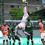 Duelo entre Envigado F. C. y Atlético Nacional en Liga. Foto Dimayor