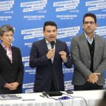 La Alcaldesa Mayor de Bogotá, Claudia López y los Gobernadores de Cundinamarca Nicolás García, y del Meta, Juan Guillermo Zuluaga adelantaron Consejo de Seguridad para revisar la situación en el corredor estratégico del Sumapaz. Foto Prensa Gobernación de Cundinamarca