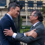 El presidente Gustavo Petro y el Jefe del Gobierno español, Pedro Sánchez