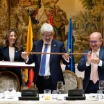 El Ministro de Comercio, Industria y Turismo, Germán Umaña Mendoza, presentó ante los empresarios del círculo de confianza del Nueva Economía Forum, en Madrid, las oportunidades de inversión que ofrece Colombia a los empresarios españoles.