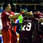 América de Cali se impuso 0-2 a Atlético Huila en el partido que cerró la fecha 18 de la Liga Colombiana. Foto Dimayor