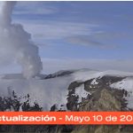 Volcán Nevado del Ruiz del 10 de mayo.Foto SGC