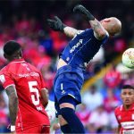 América de Cali no pudo en casa y empató 0-0 frente a Once Caldas en el estadio Pascual Guerrero, en juego correspondiente a la jornada 19 del Torneo Apertura de la Liga.Foto Dimayor