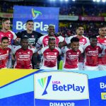 Séptimo con 26 puntos, Independiente Santa Fe depende de sí mismo para avanzar a los cuadrangulares del FPC. Se enfrenta al colero Once Caldas al que deberá vencer en el estadio Palogrande. Foto Dimayor