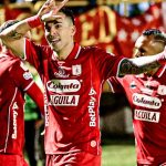 El goleador Facundo Suárez convirtió para el América frente a Chicó y volvió a marcar tras una sequía de 24 días.Foto América de Cali