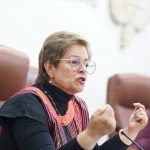 La ministra de trabajo, Gloría Inés Ramírez, lamentó ausencia de los congresistas de la Comisión Séptima de la Cámara de Representantes.Foto Mintrabajo