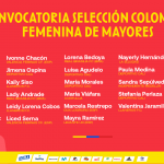Convocatoria de la Selección Colombia Femenina de Mayores Foto suministrada por la FCF