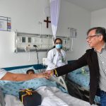 El presidente Gustavo Petro visito a los niños rescatados en en las selvas del Guaviare .Foto Presidencia