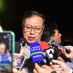 Presidente Gustavo Petro da declaraciones a la prensa. Foto: Presidencia.