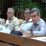 El jefe de la Delegación de Diálogos del ELN, Pablo Beltrán