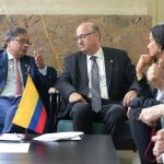 Rreunión bilateral del Presidente Gustavo Petro con el Presidente del Banco Interamericano de Desarrollo, Ilan Goldfajn .Foto Presidencia