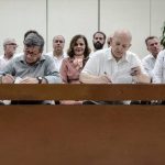 Mesa de diálogos entre el gobierno colombiano y el ELN. Cortesía