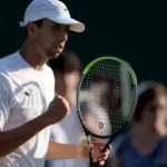 Daniel Galán, primer tenista colombiano en octavos de final de Wimbledon.Foto  Cortesía Getty