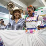 La ministra de Agricultura, Jhenifer Mojica en foro en el marco AgroExpo2023.Foto Corferias