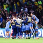 Celebración de Francia derrota 2-1 a Brasil .Foto FIFA