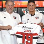 James Rodríguez es presentado como nuevo jugador del Sao Paulo FC