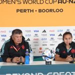 Conferencia de prensa Selección Colombia Femenina,,prevo al partido frente a Marruecos.Foto FIFA