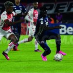 Santa Fe logra su segunda victoria en la era Bodhert ante un DIM que no despega.Foto Dimayor