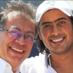Presidente Gustavo Petro con su hijo Nicolás Petro Burgos