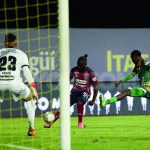 El duelo disputado en Itagüí terminó con victoria para el Poderoso por la mínima diferencia. Foto Dimayor