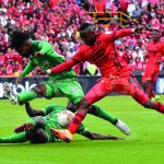 La Equidad y América de Cali protagonizaron un vibrante enfrentamiento que terminó en empate 1-1 en el marco de la cuarta fecha de la liga colombiana. Foto Dimayor
