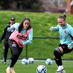 Ana María Guzmán (derecha), jugadora de la Selección Colombia / FCF.