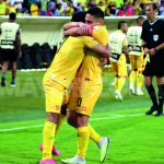 Atlético Bucaramanga toma ventaja y es el actual líder de la tabla con 10 puntos tras ganarle este lunes 3-0 a Jaguares de Córdoba.Foto Dimayor