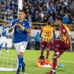 Leonardo Castro fue el encargado de anotar el único tanto del compromiso entre Millonarios y Deportes Tolima al minuto 57. Foto Millonarios FC