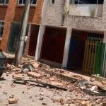 Caida de muros en Guayabetal Cundinamarca.Foto Cortesía