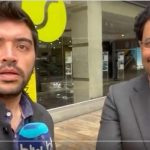 El senador Iván Cepeda da declaciones despues de haber con Conciliación con el Expresidente Andrés Pastrana