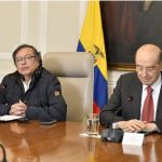 Presidente Gustavo Petro y el canciller Álvaro Leyva. Foto Presidencia