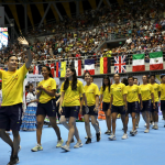 Ibagué dio la bienvenida al Mundial de Patinaje Artístico 2023 y ovacionó a la delegación colombiana en su llegada.Foto Cimite Olímpico Colombiano