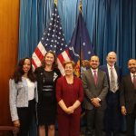 Molly McCoy, la ministra del Trabajo, Gloria Inés Ramírez Ríos