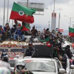Ya estan llegando indigenas para participar en las marchas del 27 de septiembre